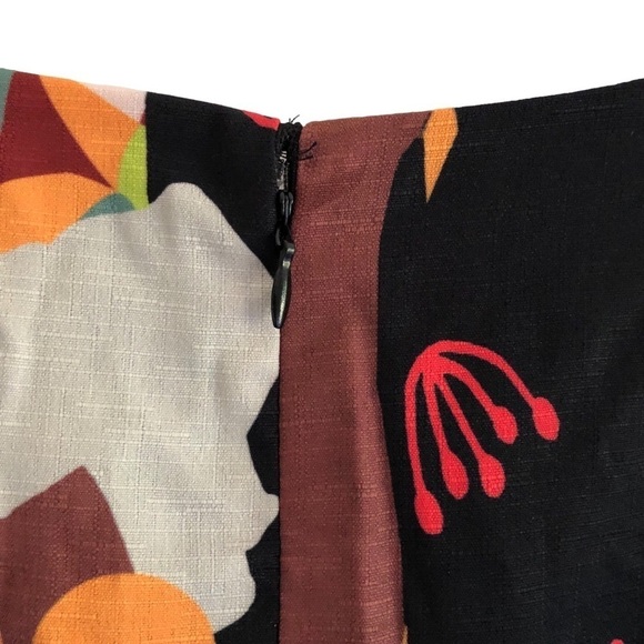 Hutch X ModCloth Dress Let’s Go Boho Brown Black Multi Maxi Size 4 - Picture 13 of 16